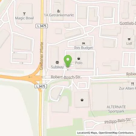 Standortübersicht der Tankstelle Allego GmbH in 35440 Linden