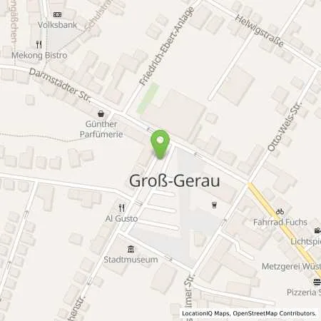 Standortübersicht der Tankstelle Mainzer Stadtwerke AG in 64521 Groß-Gerau