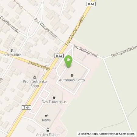 Standortübersicht der Tankstelle Gotta Automobile GmbH & Co. KG in 64546 Mörfelden-Walldorf