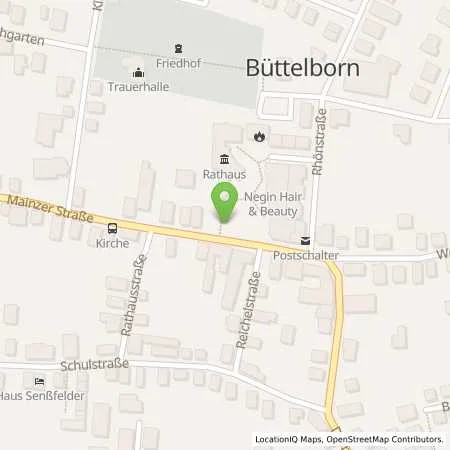 Standortübersicht der Tankstelle Mainzer Stadtwerke AG in 64572 Büttelborn
