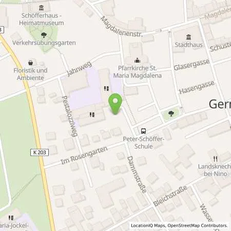 Standortübersicht der Tankstelle ENTEGA Energie GmbH in 64579 Gernsheim