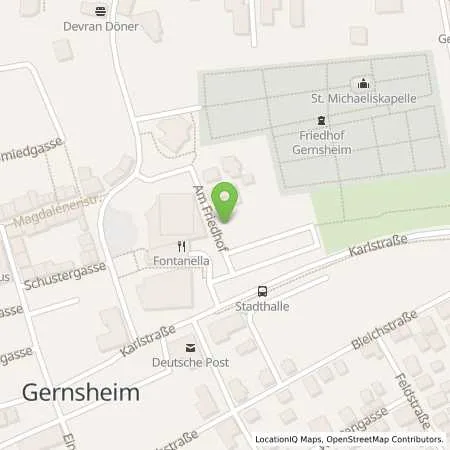 Standortübersicht der Tankstelle ENTEGA Energie GmbH in 64579 Gernsheim