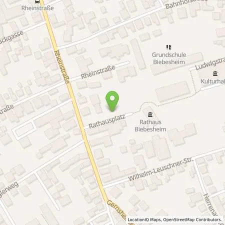 Standortübersicht der Tankstelle Mainzer Stadtwerke AG in 64584 Biebesheim
