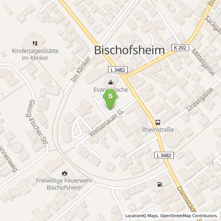Standortübersicht der Strom (Elektro) Tankstelle: Mainzer Stadtwerke AG in 65474, Bischofsheim