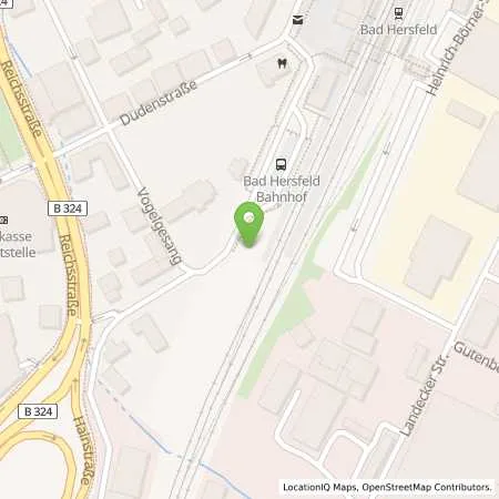 Standortübersicht der Tankstelle Stadtwerke Bad Hersfeld GmbH in 36251 Bad Hersfeld