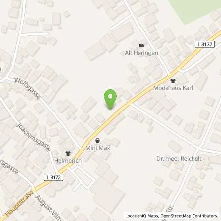 Standortübersicht der Tankstelle EAM Netz GmbH in 36266 Heringen