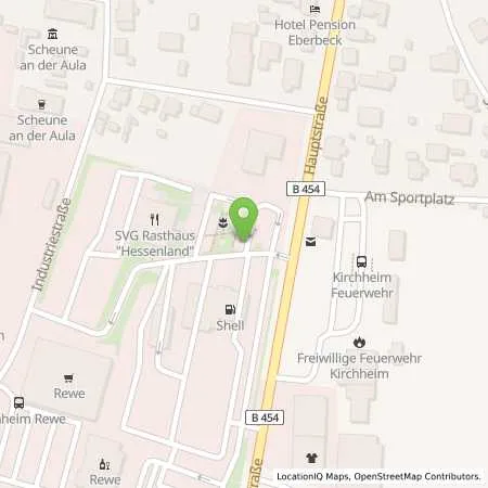 Standortübersicht der Tankstelle EAM Netz GmbH in 36275 Kirchheim