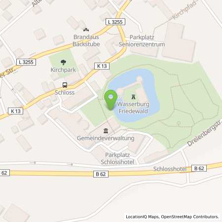 Standortübersicht der Strom (Elektro) Tankstelle: EAM Netz GmbH in 36289, Friedewald
