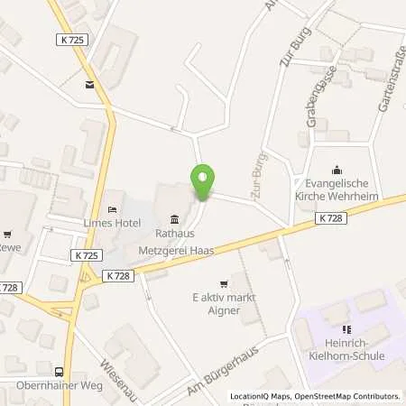 Standortübersicht der Tankstelle Mainova AG in 61273 Wehrheim