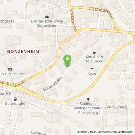 Standortübersicht der Tankstelle Stadtwerke Bad Homburg in 61352 Bad Homburg