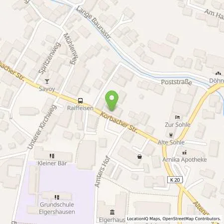 Standortübersicht der Tankstelle EAM Netz GmbH in 34270 Schauenburg Elgershausen