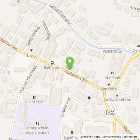 Standortübersicht der Tankstelle EAM Netz GmbH in 34270 Schauenburg Elgershausen