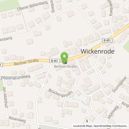 Standortübersicht der Strom (Elektro) Tankstelle: e-RAST.de Solarstrom-Tankstelle Wickenrode in 34298, Helsa-Wickenrode