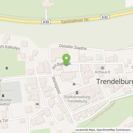 Standortübersicht der Strom (Elektro) Tankstelle: Energie Waldeck-Frankenberg GmbH in 34388, Trendelburg