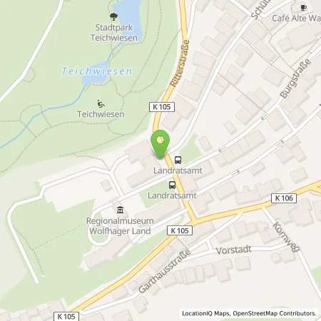 Standortübersicht der Tankstelle EAM Netz GmbH in 34466 Wolfhagen