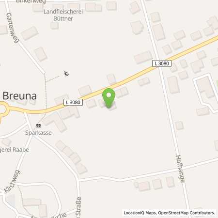 Standortübersicht der Strom (Elektro) Tankstelle: Der Gemeindevorstand der Gemeinde Breuna in 34479, Breuna