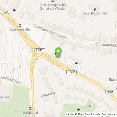 Standortübersicht der Tankstelle EnBW mobility+ AG und Co.KG in 35578 Wetzlar