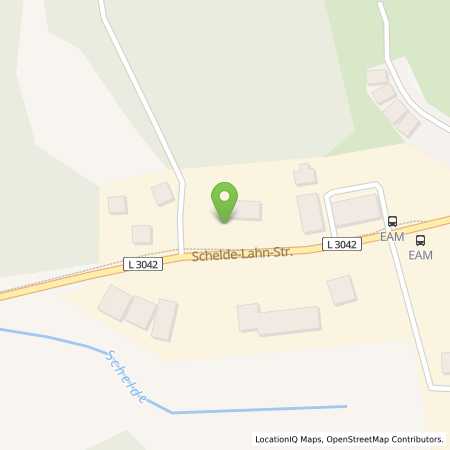 Standortübersicht der Strom (Elektro) Tankstelle: EAM Netz GmbH in 35688, Dillenburg/Oberscheld