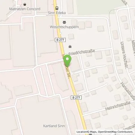 Standortübersicht der Tankstelle EDEKA Matthias Kaiser in 35764 Sinn