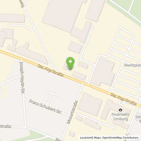 Standortübersicht der Strom (Elektro) Tankstelle: Energieversorgung Limburg GmbH in 65549, Limburg