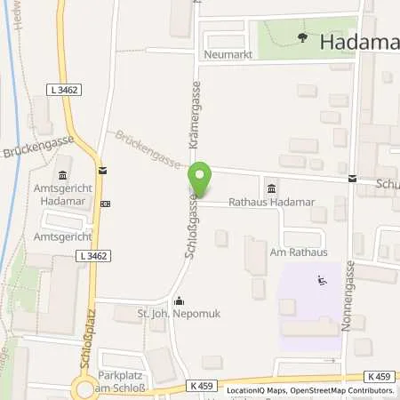 Standortübersicht der Tankstelle Süwag Energie AG in 65589 Hadamar