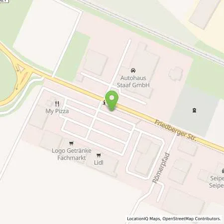 Standortübersicht der Tankstelle Oberhessische Versorgungsbetriebe AG in 61130 Nidderau