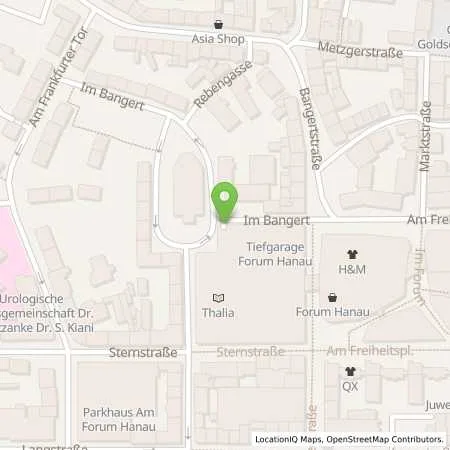 Standortübersicht der Tankstelle Hanauer Parkhaus GmbH in 63450 Hanau