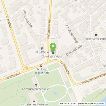 Standortübersicht der Tankstelle Sparkasse Hanau Anstalt des Öffentlichen Rechts in 63454 Hanau