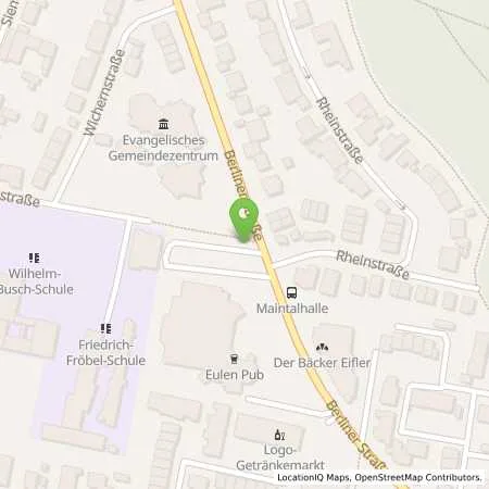 Standortübersicht der Tankstelle Maintal-Werke GmbH in 63477 Maintal