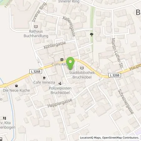 Standortübersicht der Tankstelle Sparkasse Hanau Anstalt des Öffentlichen Rechts in 63486 Bruchköbel