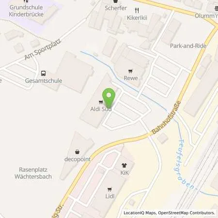 Standortübersicht der Tankstelle ALDI SÜD in 63607 Wächtersbach