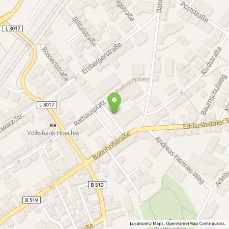 Standortübersicht der Tankstelle innogy eMobility Solutions GmbH in 65439 Flörsheim am Main