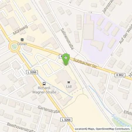Standortübersicht der Tankstelle Lidl Dienstleistung GmbH & Co. KG in 65812 Bad Soden