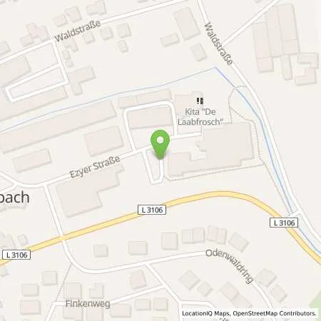 Standortübersicht der Tankstelle ENTEGA Energie GmbH in 64395 Brensbach