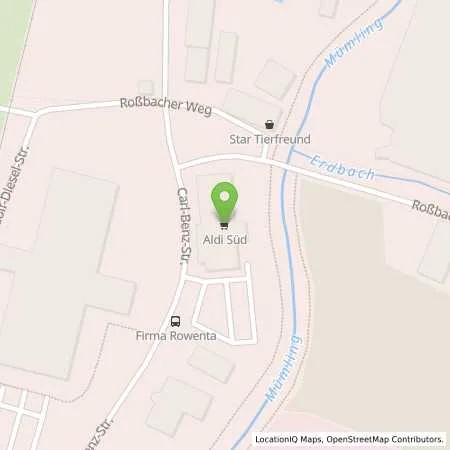Standortübersicht der Tankstelle ALDI SÜD in 64711 Erbach