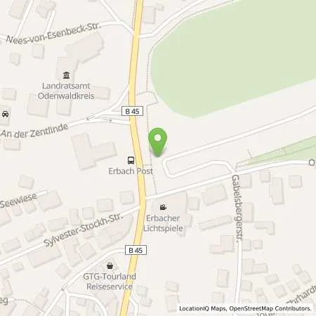 Standortübersicht der Tankstelle ENTEGA Energie GmbH in 64711 Erbach