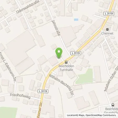 Standortübersicht der Tankstelle ENTEGA Energie GmbH in 64743 Oberzent