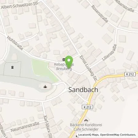 Standortübersicht der Tankstelle ENTEGA Energie GmbH in 64747 Breuberg