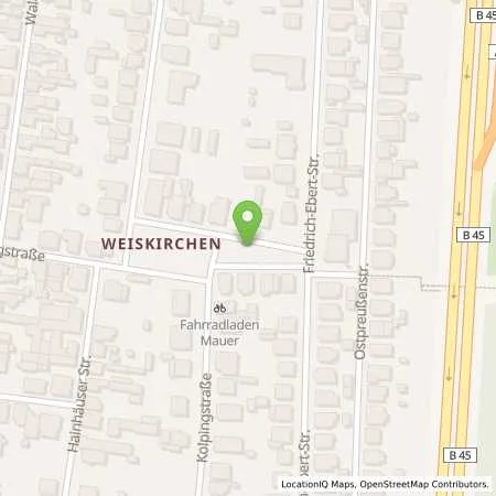 Standortübersicht der Tankstelle Energieversorgung Rodau GmbH in 63110 Rodgau