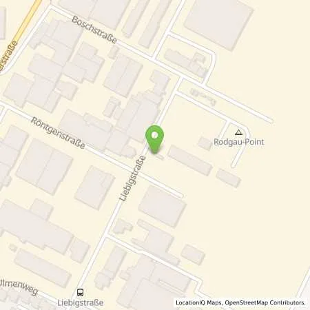 Standortübersicht der Tankstelle Energieversorgung Rodau GmbH in 63110 Rodgau