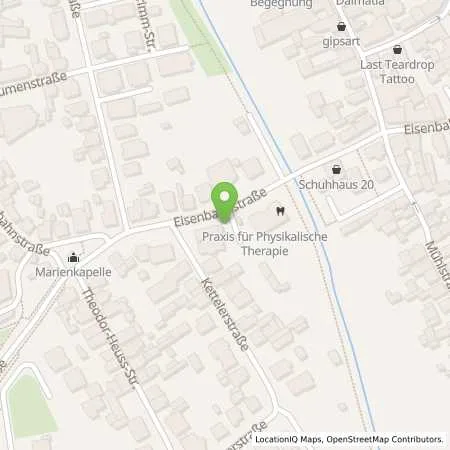 Standortübersicht der Tankstelle Energieversorgung Rodau GmbH in 63110 Rodgau