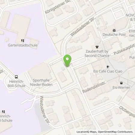 Standortübersicht der Tankstelle Energieversorgung Rodau GmbH in 63110 Rodgau
