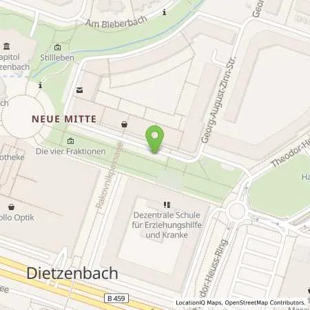 Standortübersicht der Tankstelle Maingau Energie GmbH in 63128 Dietzenbach