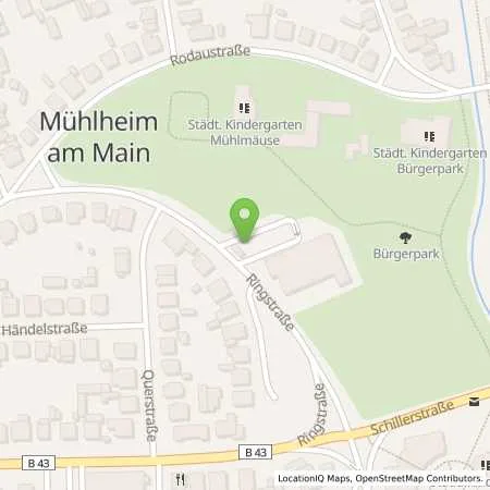 Standortübersicht der Tankstelle Stadtwerke Mühlheim am Main GmbH in 63165 Mühlheim am Main