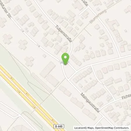 Standortübersicht der Tankstelle Maingau Energie GmbH in 63179 Obertshausen