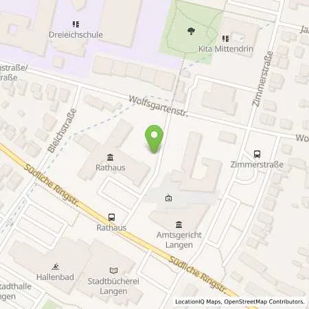 Standortübersicht der Tankstelle Stadtwerke Langen GmbH in 63225 Langen