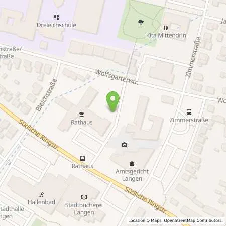Standortübersicht der Tankstelle Stadtwerke Langen GmbH in 63225 Langen
