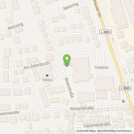 Standortübersicht der Tankstelle Energieversorgung Offenbach AG in 63533 Mainhausen