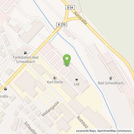 Standortübersicht der Strom (Elektro) Tankstelle: Lidl Dienstleistung GmbH & Co. KG in 65307, Bad Schwalbach