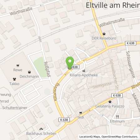 Standortübersicht der Strom (Elektro) Tankstelle: Mer Germany GmbH in 65343, Eltville